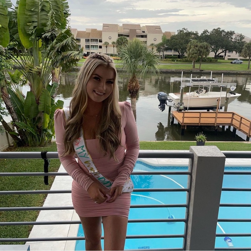 Oh Polly Pink Long Sleeve Dress